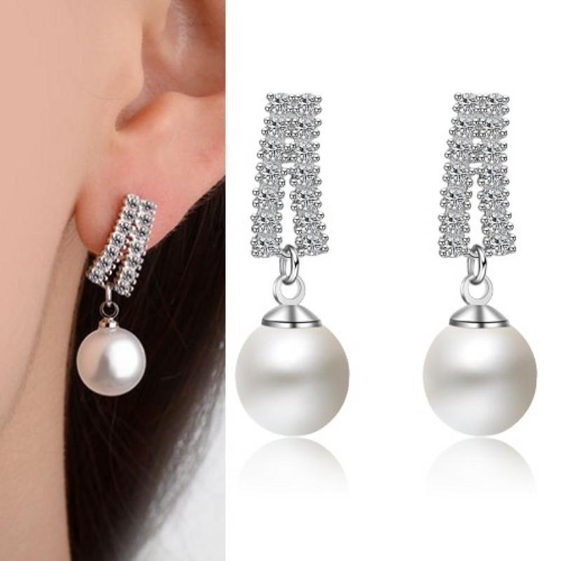 Lindon Zircon Copper Alloy Earrings Drop Earrings For Women Wedding Party Gifts