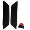 Compatible with Toyota Hiace 200 Series To 7th Power Sliding Door Step Mats (4th Generation) (2 Pieces, Black)