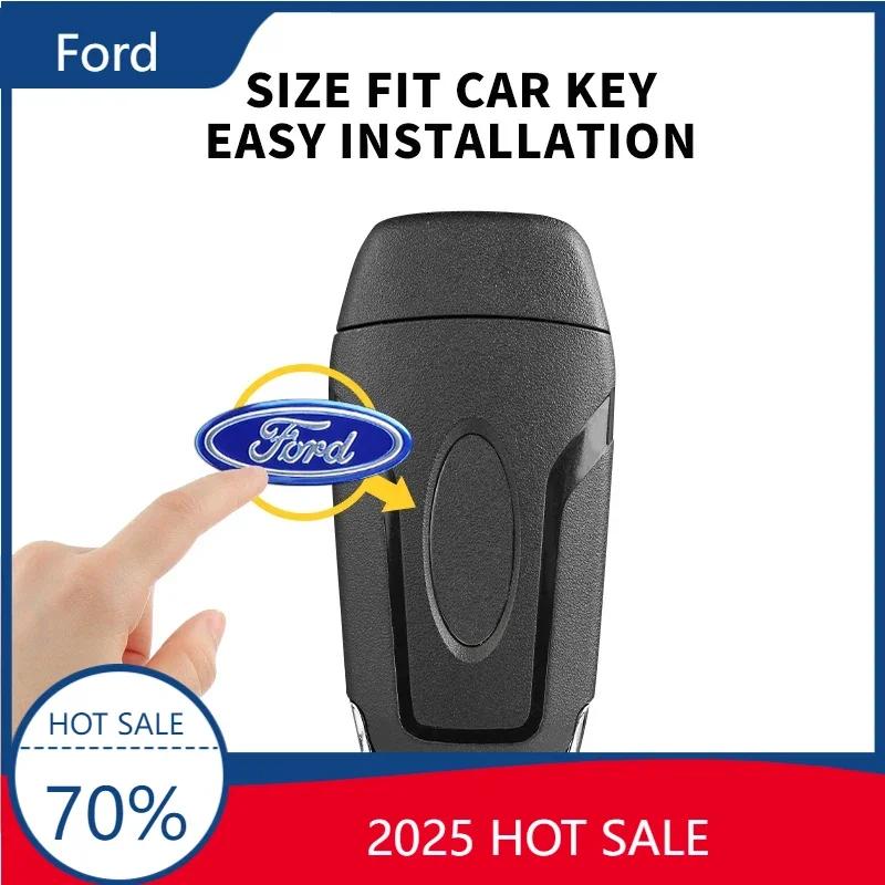 Hot 2025 Hot For Ford Car Fashion Key Badge Emblem Replacement Car Key Stickers For Ford B-Max Cmax Smax KA St Line Galaxy Explo