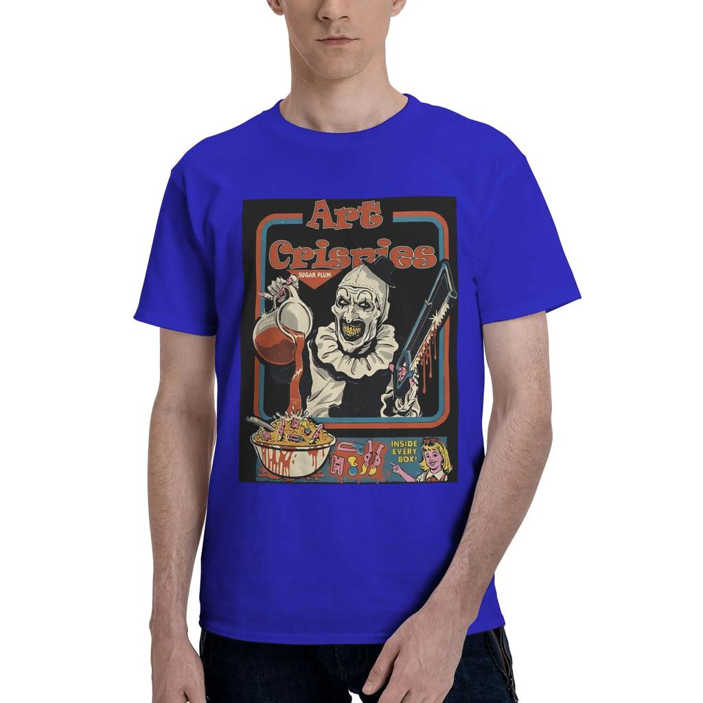 Crispies Terrifier 100 Cotton TShirt Mens Fashion T Shirts Men ONeck Short Sleeve S6XL