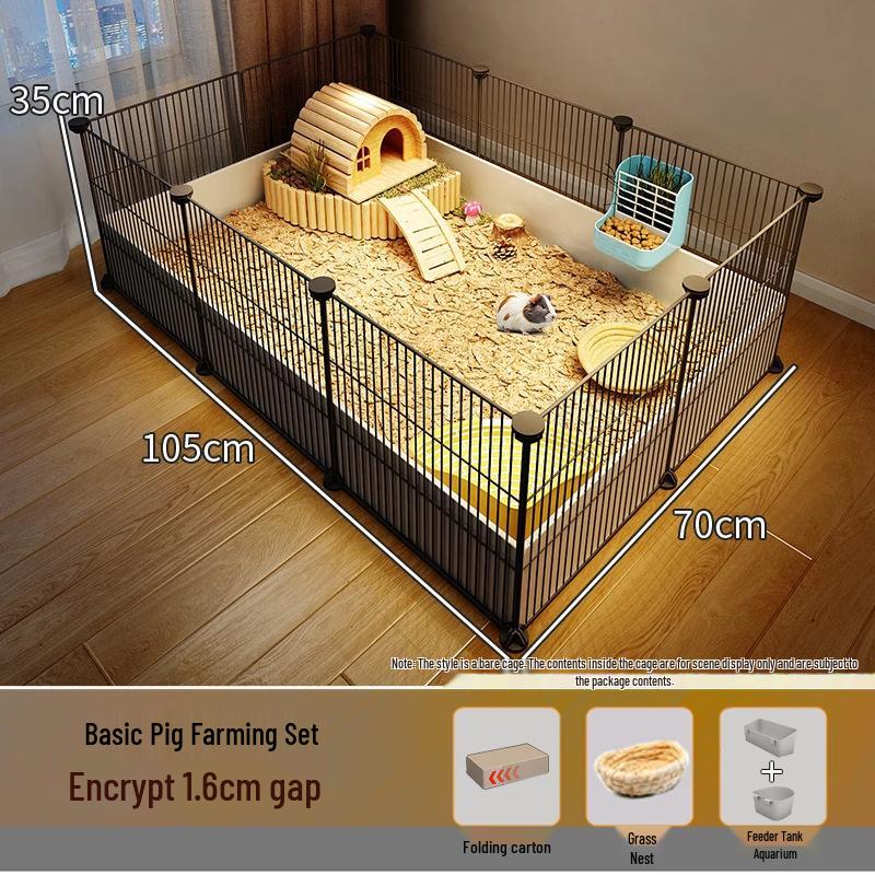 Guinea Pig Playpen & Indoor Villa - Extra Large Cage with Storage