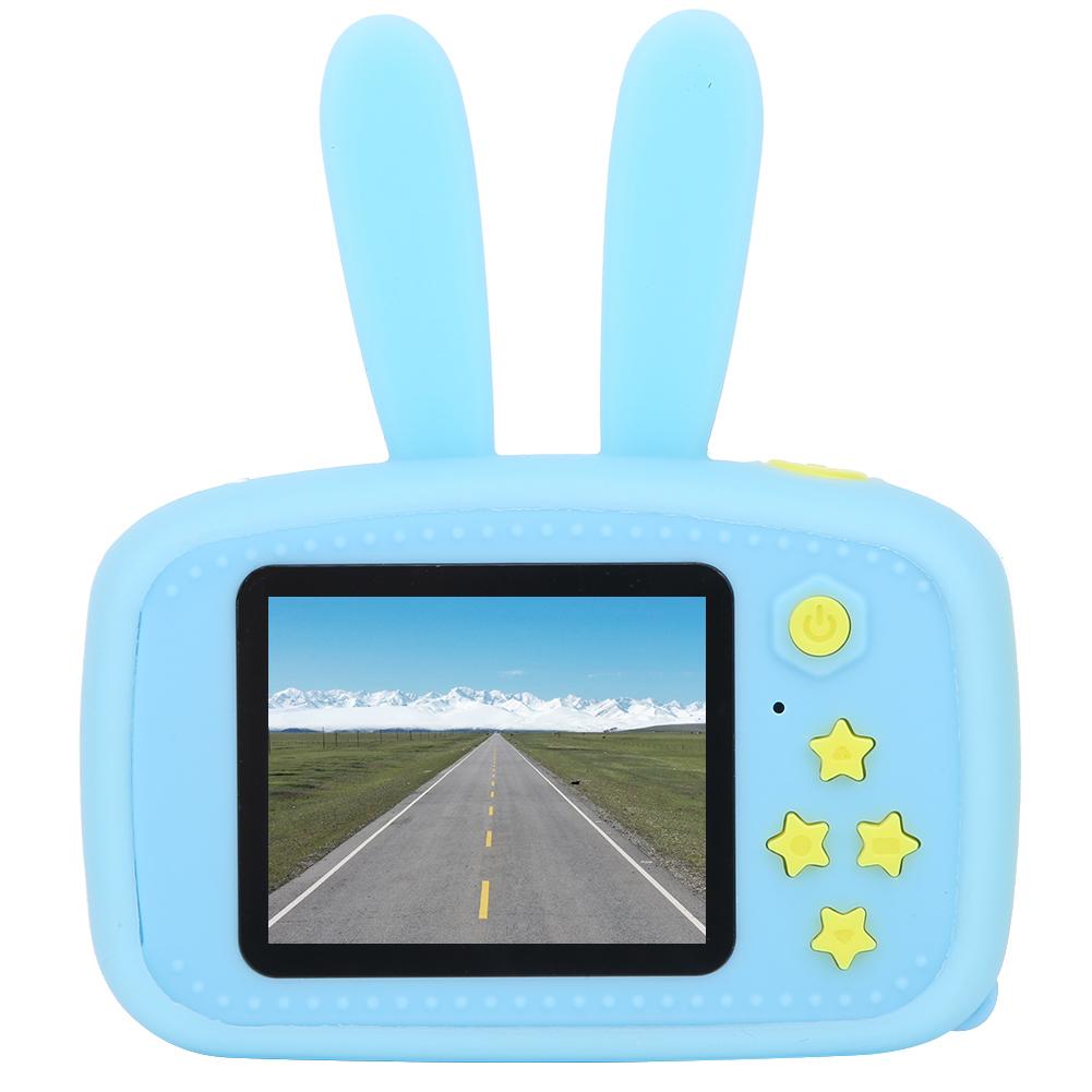 Children Camera Toy Baby Mini Cartoon Digital DV Photo Sticker Mode 1200mAh BatteryX500 Rabbit