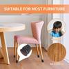 8PCS Chair Leg Floor Protector Felt Foot Cover 15° Diagonal with Thick TPE Pads Silicone Furniture Table Feet for Hardwood