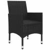 Vidaxl 5-Piece Garden Furniture Set, Black