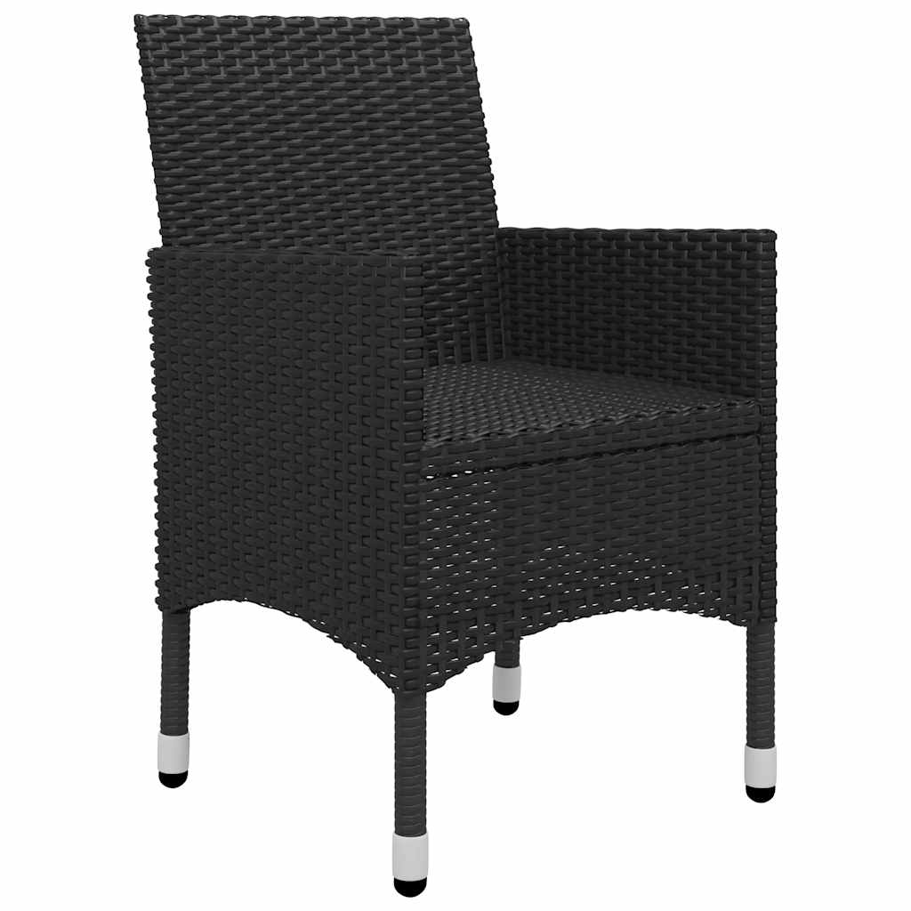 Vidaxl 5-Piece Garden Furniture Set, Black