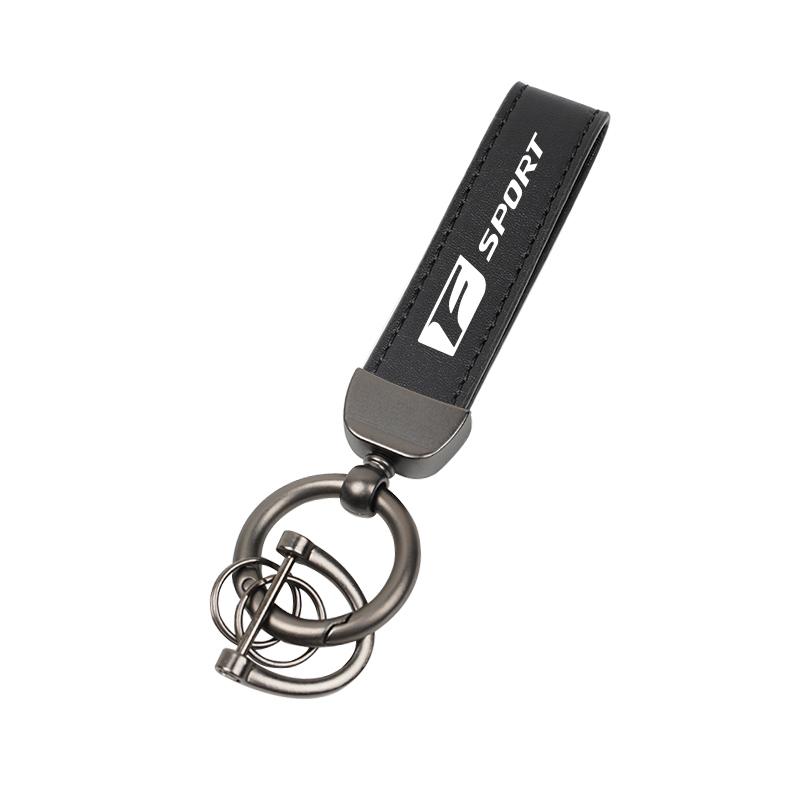 Car Key Chain Rings Leather Emblem Keychain Auto Keyring For Lexus FSPORT GS GX IS LS LX CT LC RC LBX NX RX 350h 450h ES UX 300e