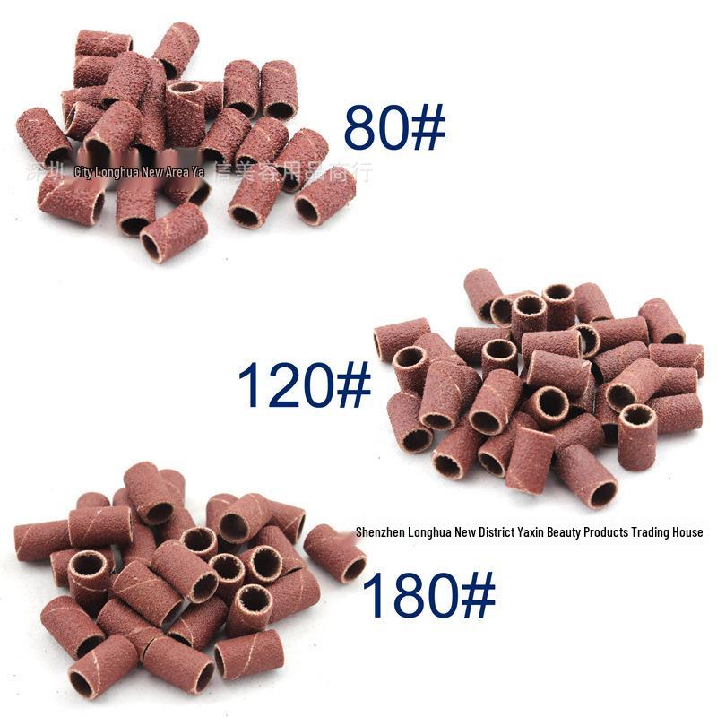 

Nail Art Tool Set: Multi-Spec Grit Sanding Rings & Grinding Accessories Grit 180# (100 pieces per pack)