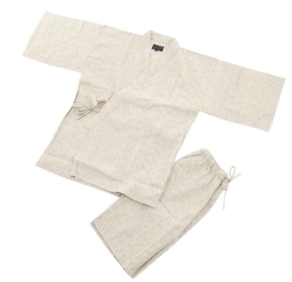 Edoten Jinbei traditional Cool Summer Original Japanese Wind Thunder Wave LL Shijira-woven (Japanese clothing), Wear, 100% Cotton, Discharge-dyed