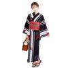 Fuuka Yukata and Obi Set One Size Fits Cat White and Black Made In X2314B115 Women's (2 Pieces), All, Pattern, (Obi, Japan, Red)