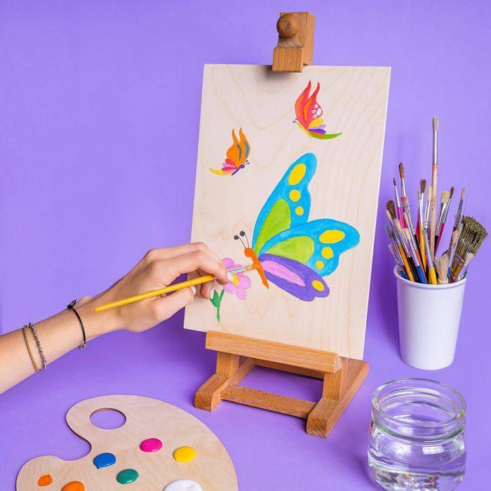 Panneau de Contreplaqué en Bois - Creative Deco - A5 - 3 pièces - Antidérapant - Artisanal