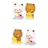 Cute Panda Bear Doll Cartoon Toy Doll Ornament Panda Bear Figure Model  Home Decor
