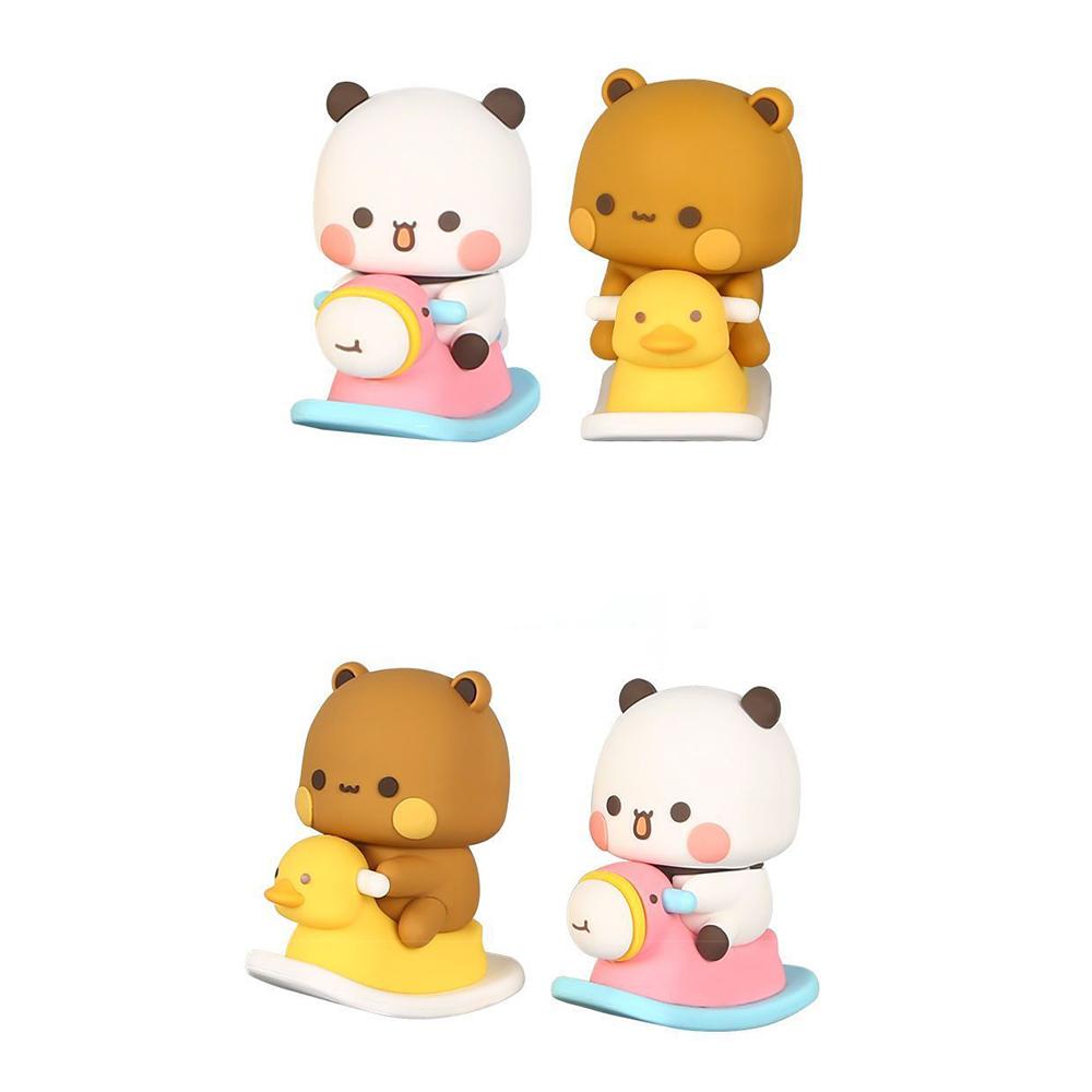 Cute Panda Bear Doll Cartoon Toy Doll Ornament Panda Bear Figure Model  Home Decor