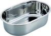 Pearl Metal Slim Oval Washing Tub X Stainless Steel At Aqua 37.5 25.5cm HB-4148