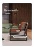 Italian Light Luxury Single Sofa Chair - Wrought Iron, Ideal for Small Living Rooms