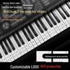 Transparent Numbered Piano Keyboard Stickers for Self-Study and Grade Exams (88, 61, 54 Keys)