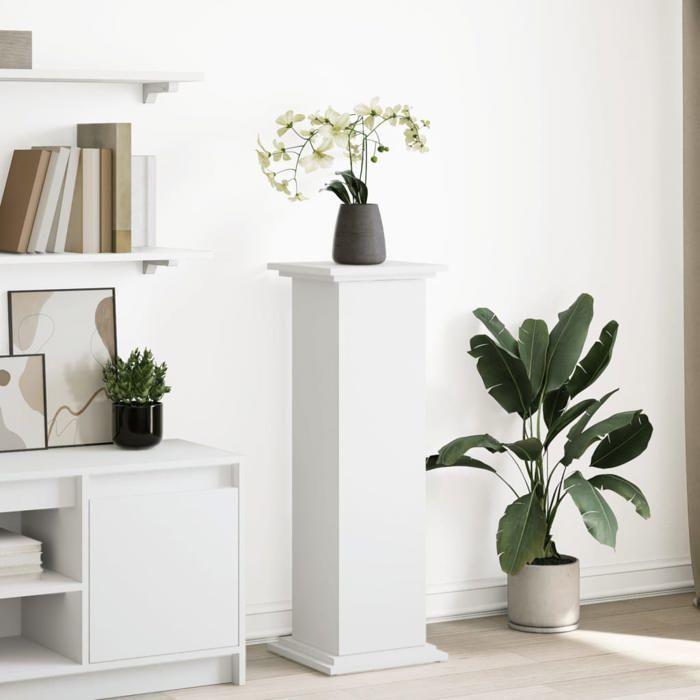 VidaXL Pedestal with Storage White 31x30x90 Cm Engineered Wood, Display Case, Display Stand, Presentation Shelf, Stand 854607