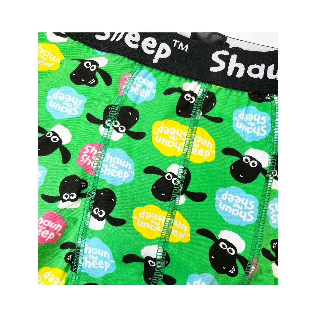 Shaun the Sheep Boxer Briefs with Face & Logo, Size M, TH1112