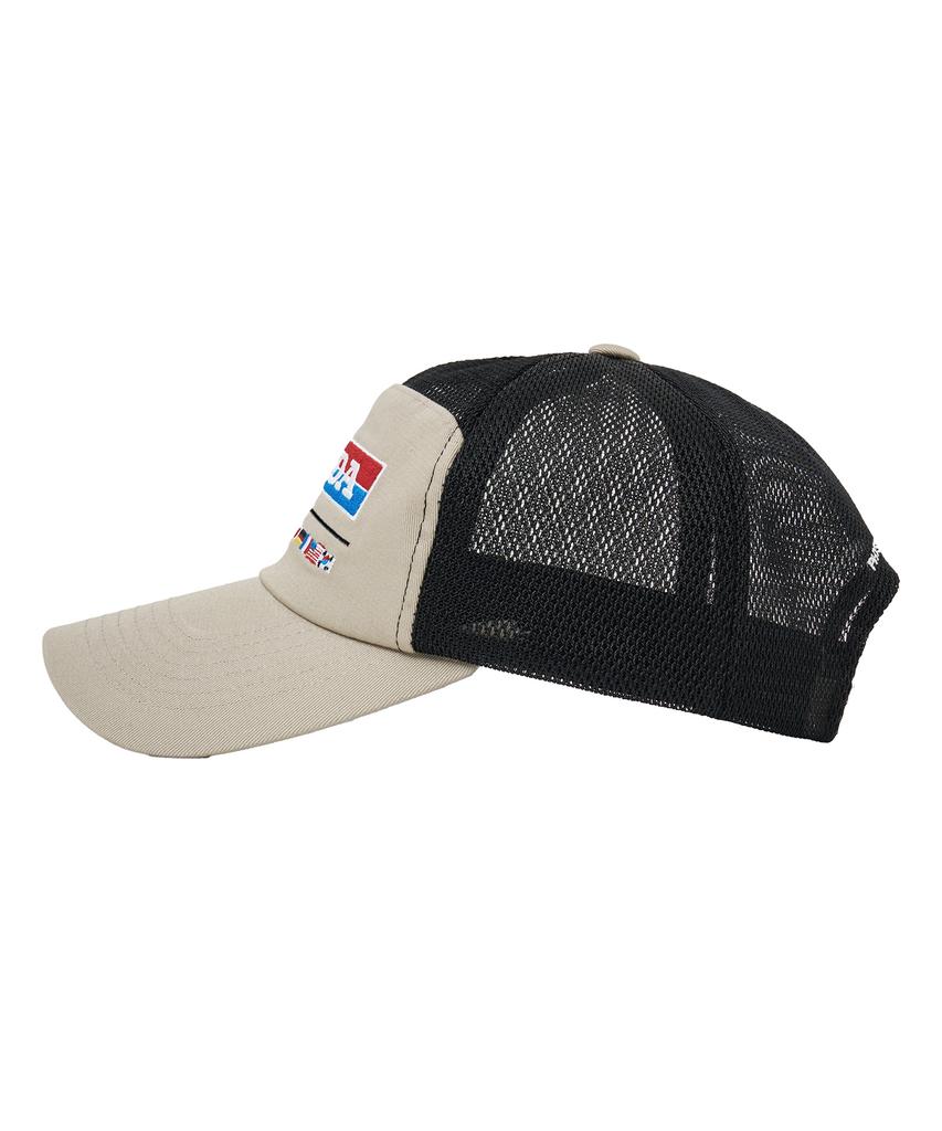 PHYPS MOTORCYCLE Mesh Trucker Cap Beige