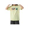 New Era Letter Print Classic T-Shirt Unisex tops Yellow Green 12354455