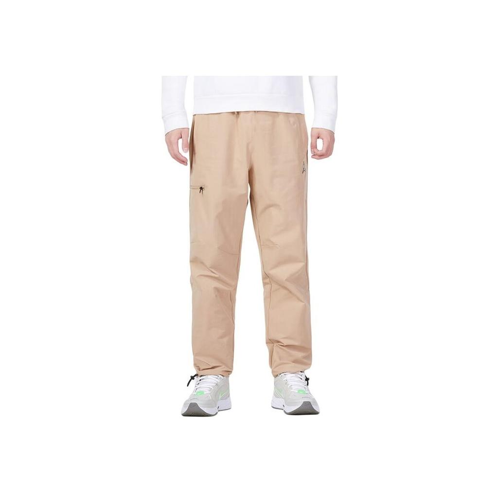Jordan Embroidered Logo Drawstring Casual Pants Men Bottoms Khaki DQ7510-277