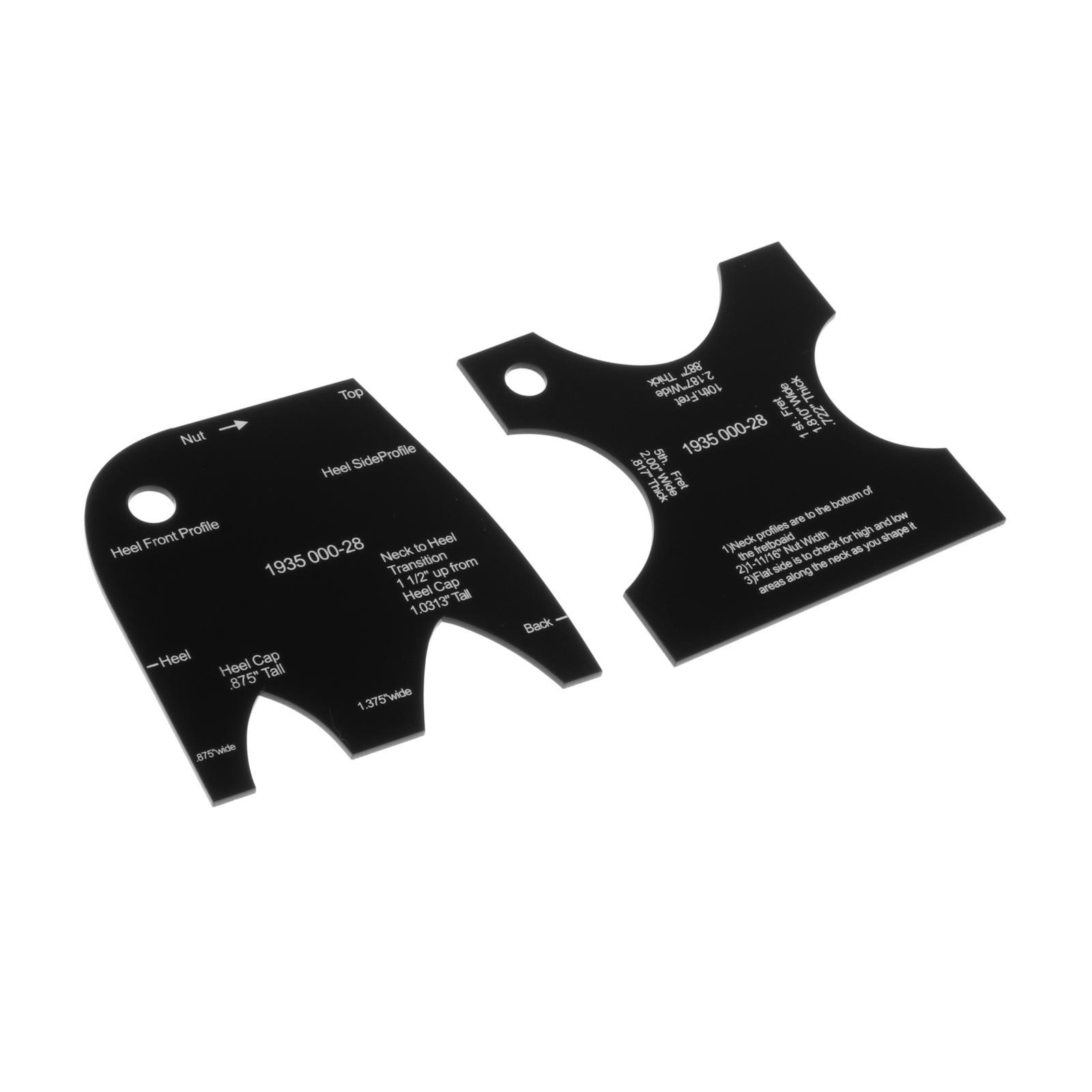 2 PCS Guitar Neck Mold Template Neck Shaping Reference Leveling for Folk Guitar