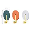 4PCS Wall Plastic Self-Adhesive Hook Multifunctional Bathroom Towel Rack Kitchen Strong Nano Glue Hook Door Rear Bag Hat Hanger