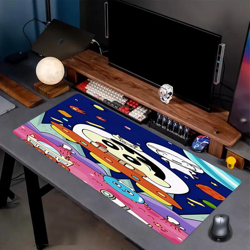 Crayon Shin Baskılı Mouse Pad, Kaymaz Masaüstü klavye Matı, PC Dizüstü Oyun Çalışma Günlük Kullanım için, Havalı Festival Sürpriz Hediye