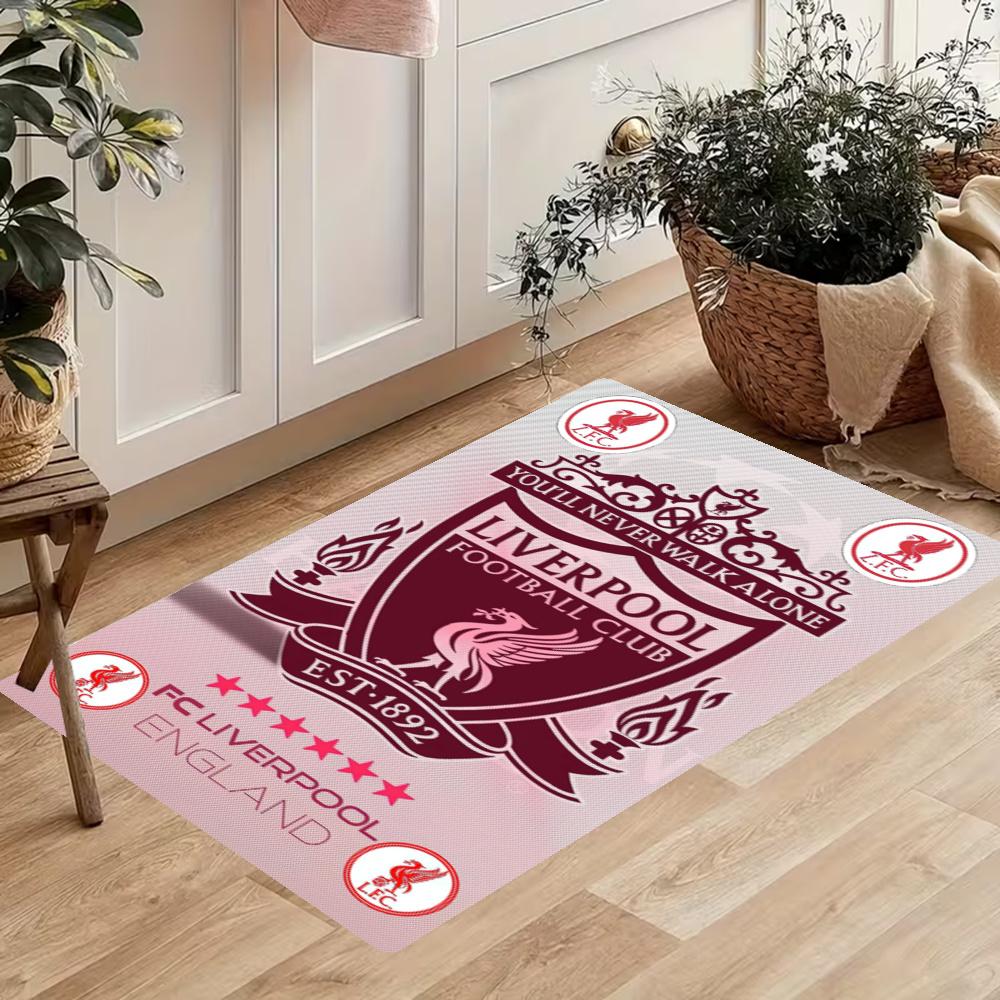 Liverpool Football Club Kitchen Floor Mat Long Strip Mat Antislip Machine Washable Suitable For Bathrooms Laundries Home Decoration Carpets