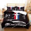 3D Print Mustang Car Pattern Bedding Set,Duvet Cover Bed Set Quilt Cover Pillowcase,King Queen Twin Size Boys Girls Adults