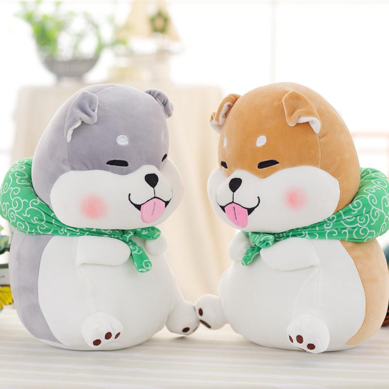1pc 40cm Cute Fat Shiba Inu Dog Plush Toy Stuffed Soft Dog Toy Doll For Children Kids Good Valentine