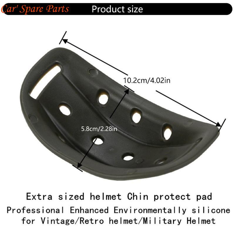 Y4UA Silicone Chin Cushion Cushion Pad Increased Impact Resistance Soft Silicone for Retro Motorcycle Helmets None Irritatin