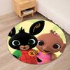 Bing Printed Round Rug Carpet Chair Rug Area Rug Entryway Doormats,for Office Chair Living Room Bedroom Kitchen Room.