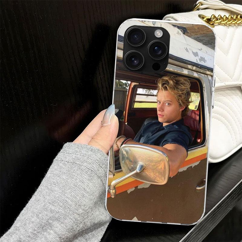 Outer Banks JJ M-Maybank Capa para iPhone 13 12 Mini 11 Pro Max Capa de Telefone Macia X XS XR 7 SE 8 Plus 6 6S 5 5S Silicone Tampa Preta