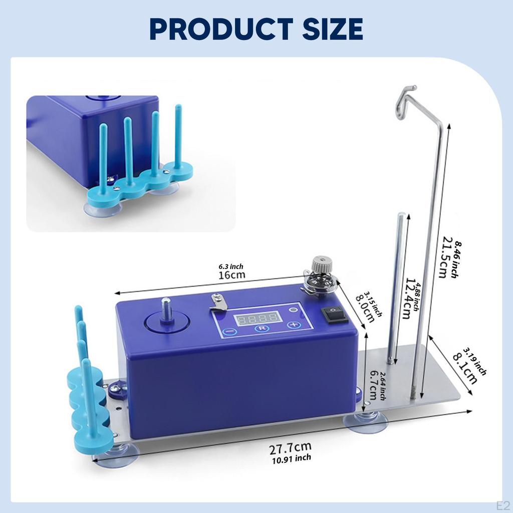 Automatic Bobbin Winder with Spool Thread Stand,Mom Gift,Portable Mounting Plate Winding Machine for