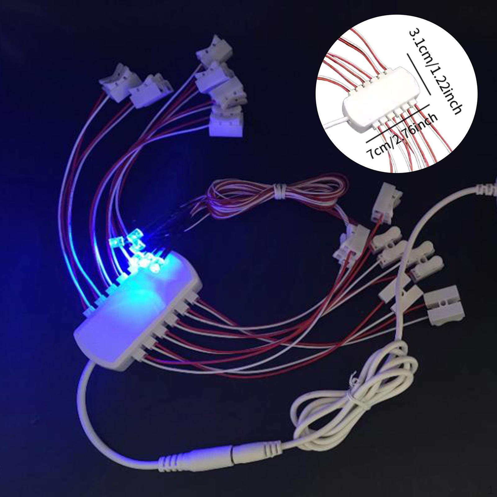 

Кабель питания 3В 1А 12 портов Портативная проводка для макетных железных дорог Миниатюрный сад Масштаб HO