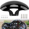 Motorcycle Gloss Black Front Fender Mudguard Motorbike Mudflaps Guard Parts For Harley Softail M8 Fatboy FLFBS FLFB 2018-up