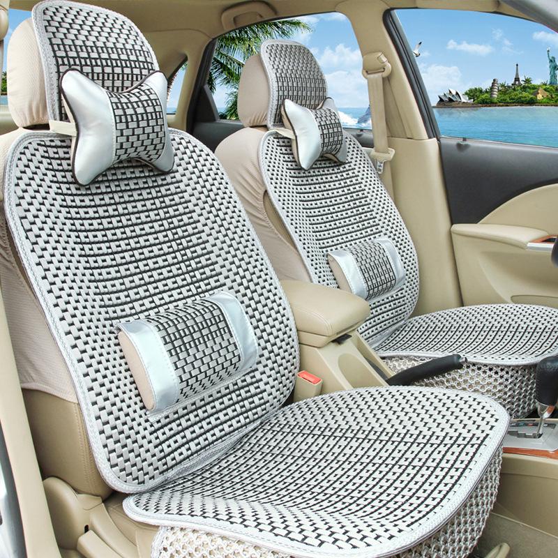 

Летняя подушка на сиденье автомобиля из ледяного шелка 2024 - Универсальный, дышащий, всесезонный чехол