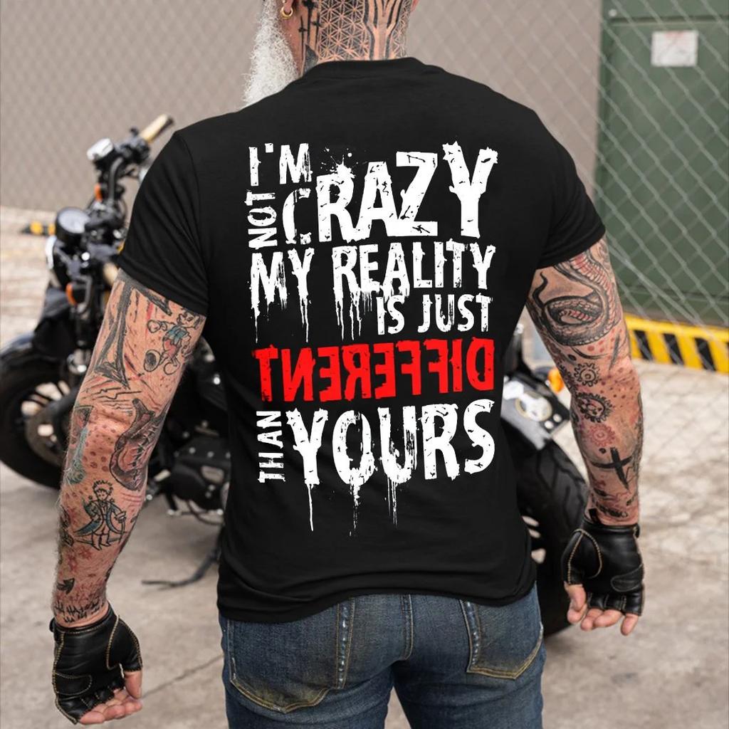 Skeleton Motorcycle Dress Vintage Men's T-Shirt Hot 3D Print Short Sleeve Shirt Super Large