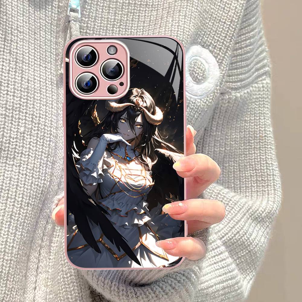 

Мультяшный Аниме A-AlbedoS Для IPhone 14 13 12 Mini 11 Pro XS Max X XR 14 Plus Защитное Стекло iphone 12