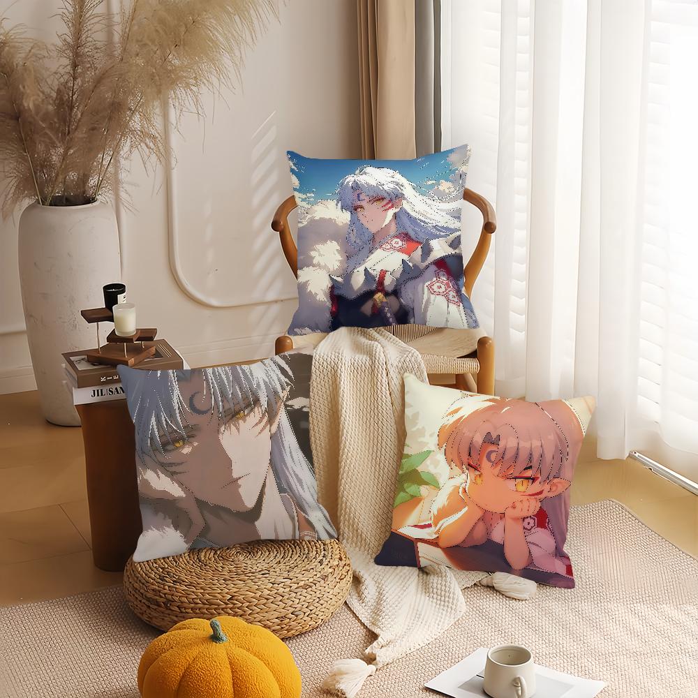Classic Anime I-Inuyasha Sesshomaru Pillow Case Suitable For Bedrooms Living Rooms Cars Home Decoration