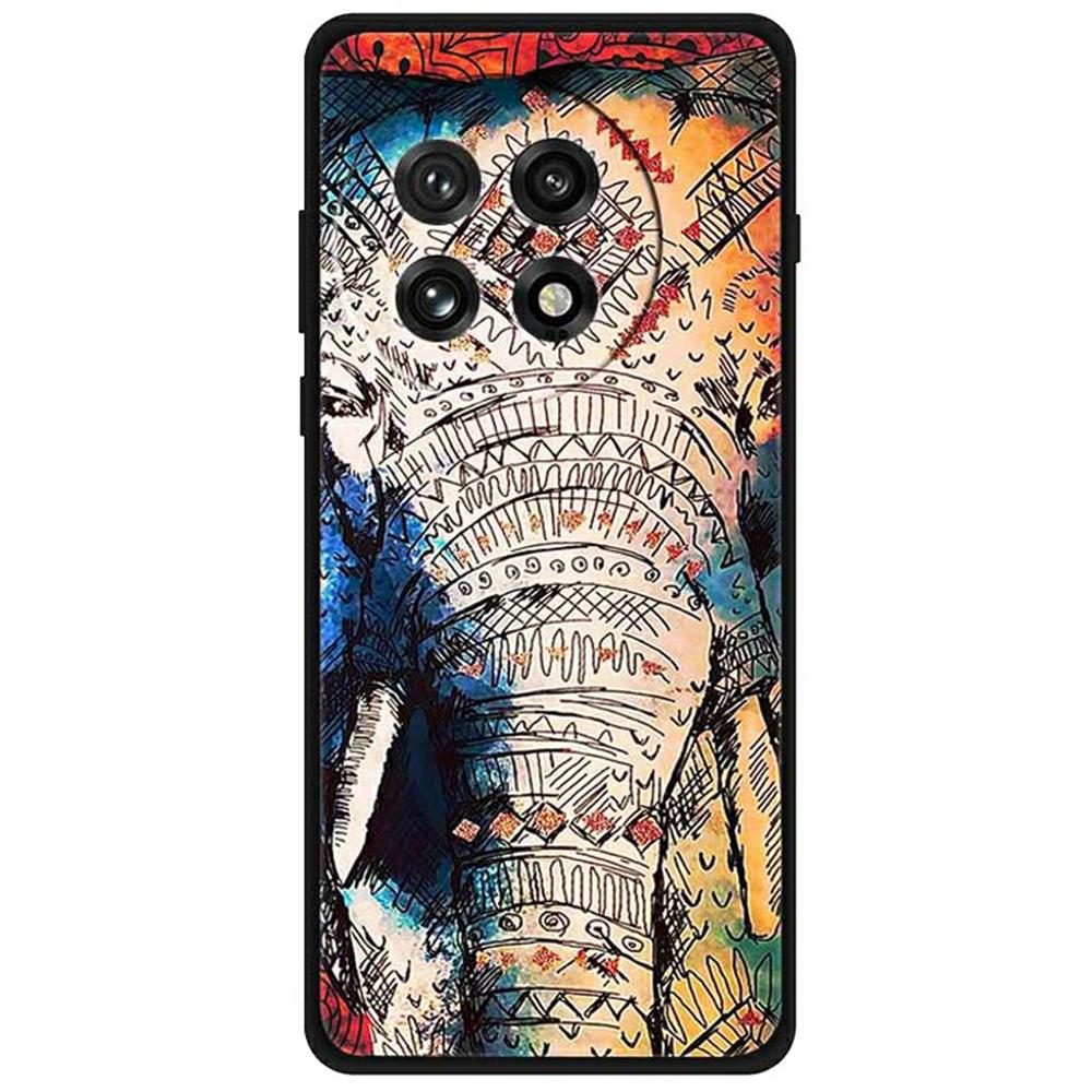 

Для OnePlus 13 Чехол С Принтом Мягкий ТПУ Чехол для Мобильного Телефона Long-Nosed Elephant