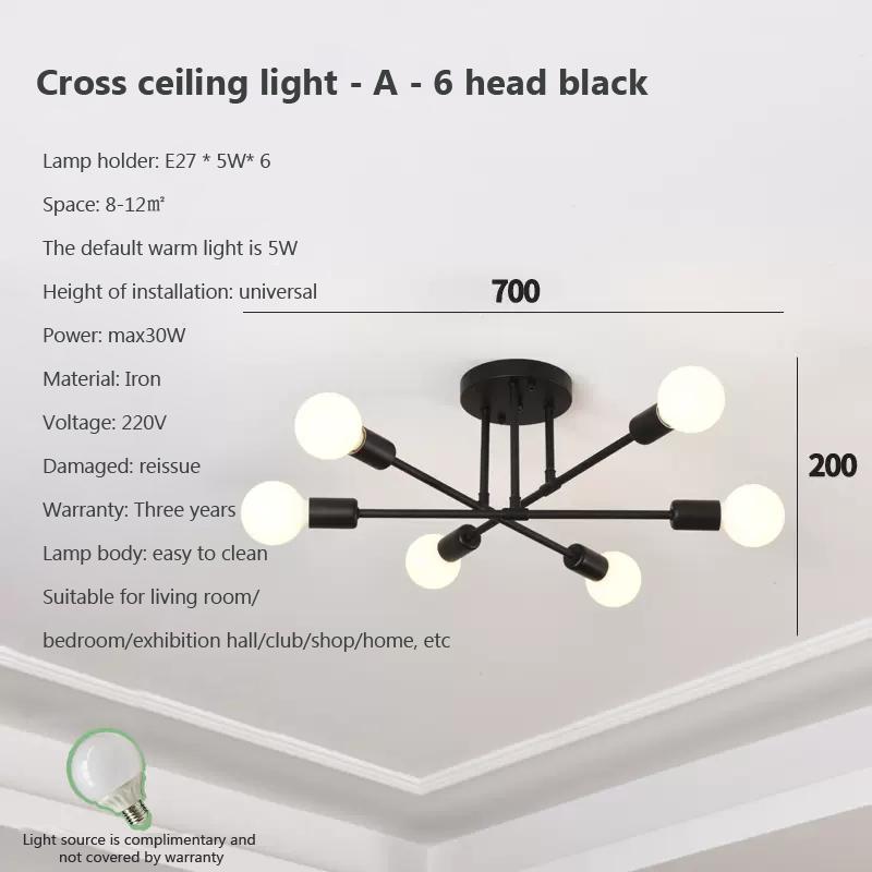Nordic LED Ceiling Light Indoor Chandelier Bedroom Modern  Decoration Applicative Living Room Dining Room Stage Coffee Shop Bar