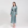 Mulberry Silk Long Wedding Bride Bridesmaid Robe Ladies Morning Dress Women Night Peniva Pure Silk Sexy Kimono Robe