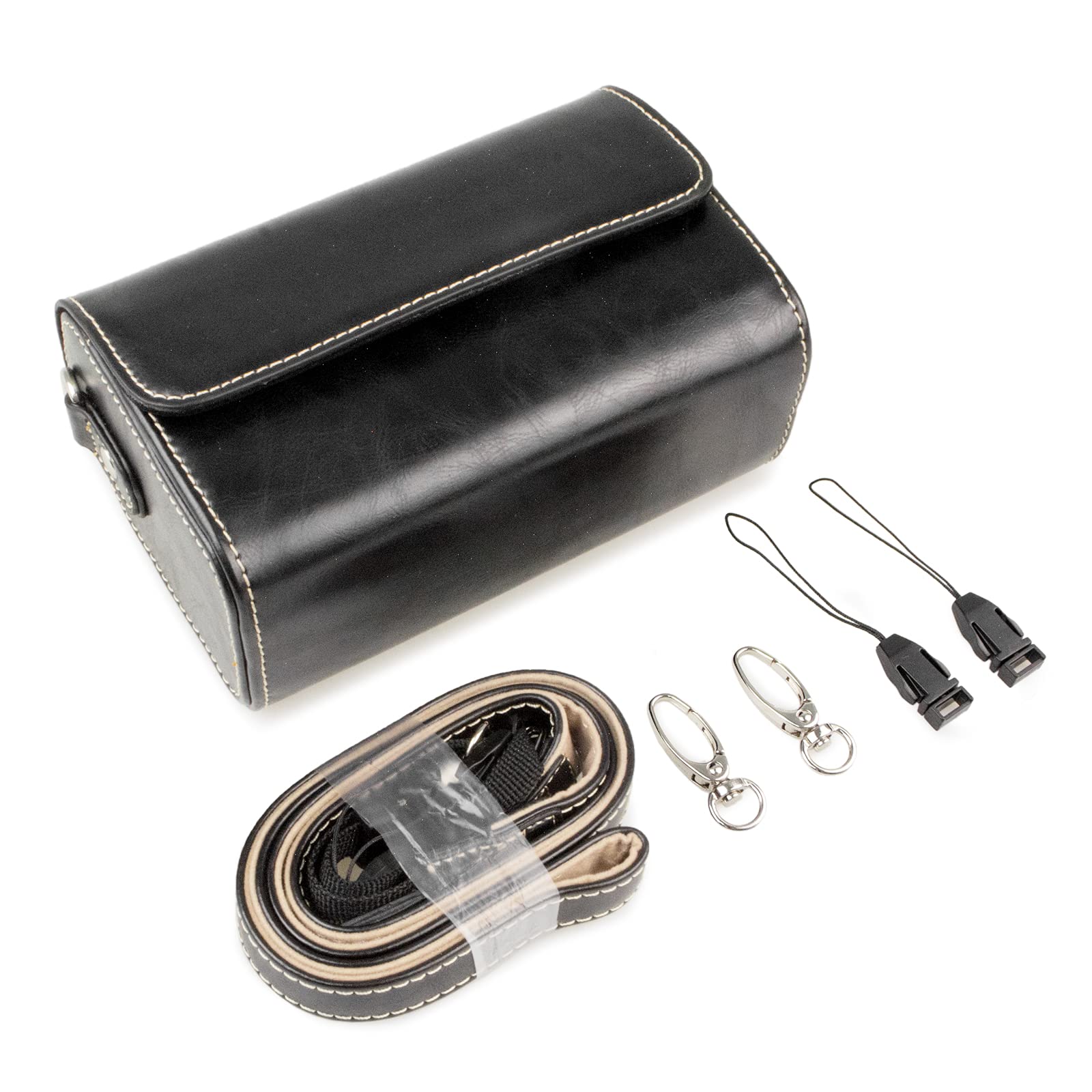 

Rieibi Digital Camera Case Camera Bag for Compact Cameras Canon W150 Storage Case with Shoulder Strap G5X/Sony RX100/Ricoh GR/Panasonic TZ90/Olympus