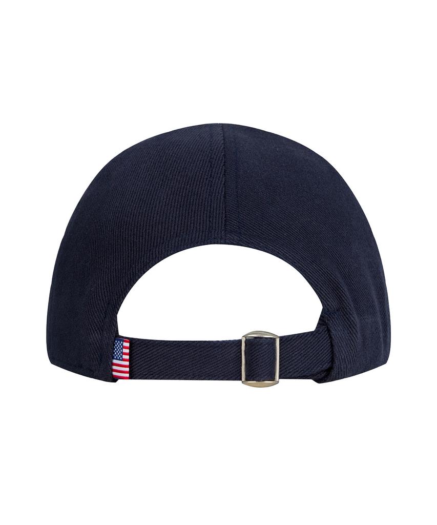 Sebseu Small Logo Twill Brown Ball Cap - Navy
