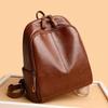 Damski plecak modowy 2025 ze skóry bydlęcej - Miękka skóra, Duża pojemność na podróże