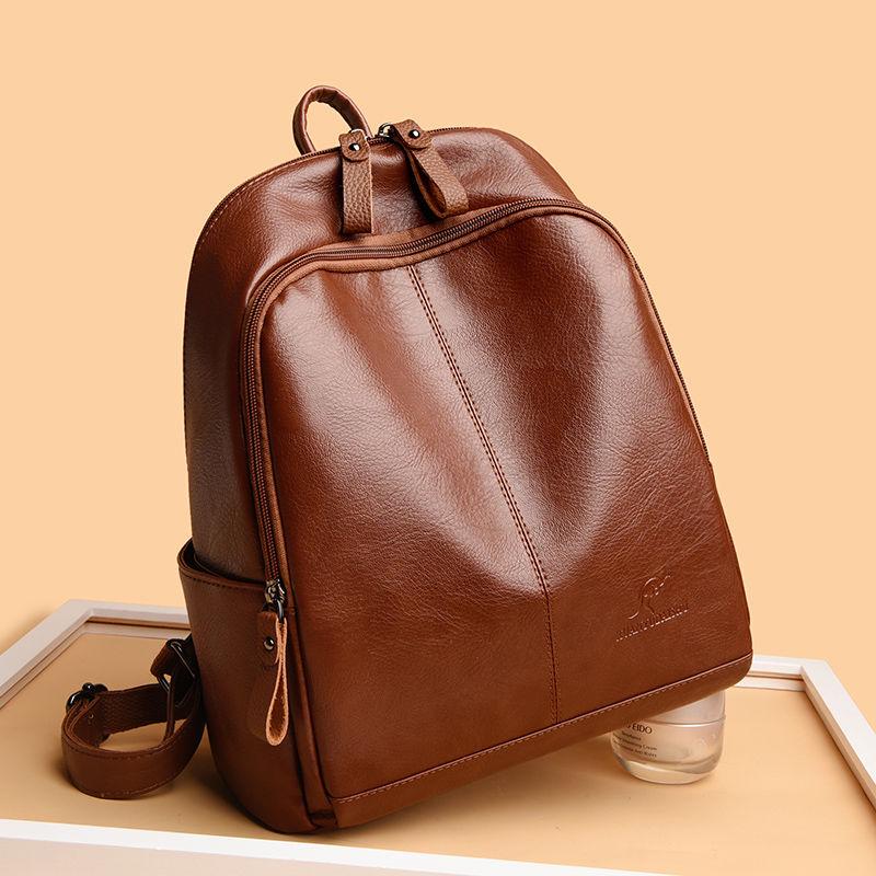 Damen 2025 Mode Rindsleder Rucksack - Weiches Leder, Großes Fassungsvermögen für Reisen