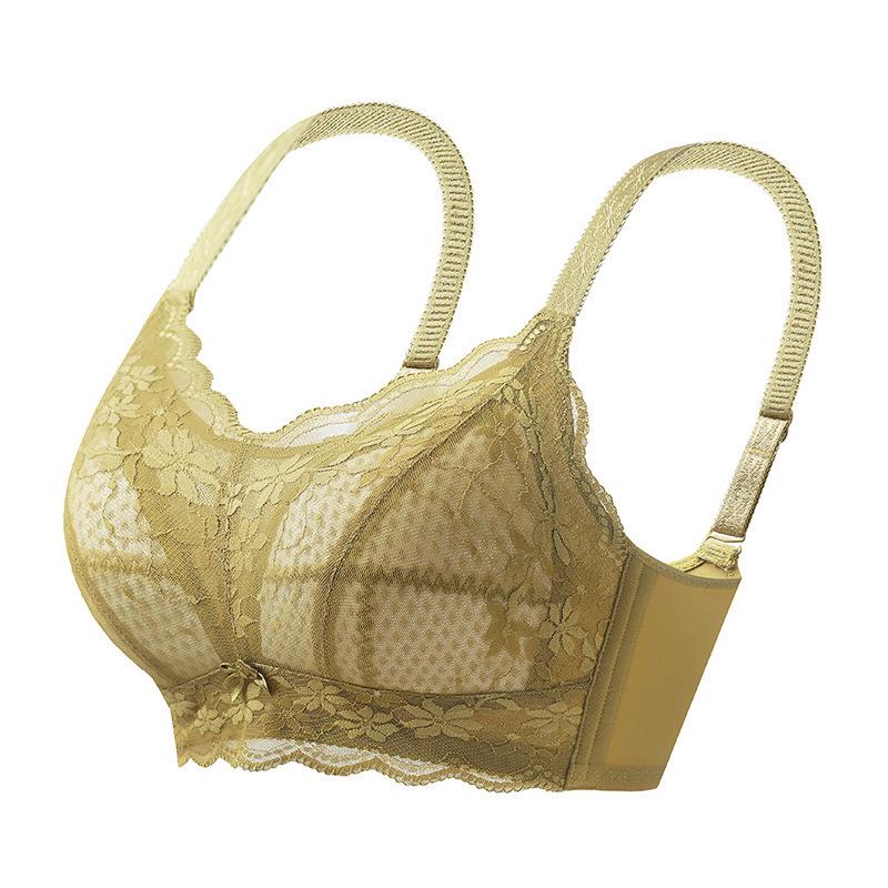 Wire-Free Push-Up Full Cup Bra for Large Breasts: Slimming, Side Fat Gathering, Anti-Sagging, Plus Size