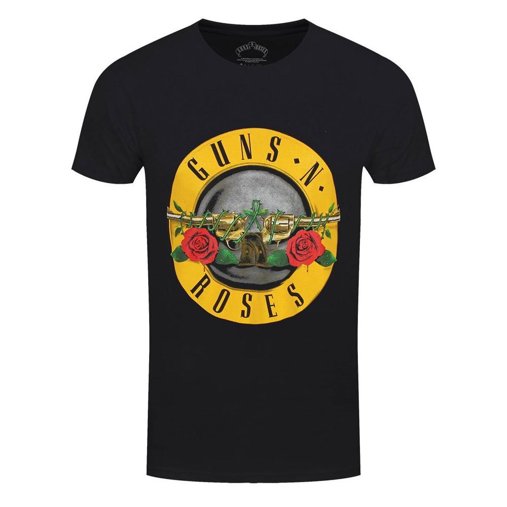 Guns N Roses T-Shirt Logo Rock Band New Black Official