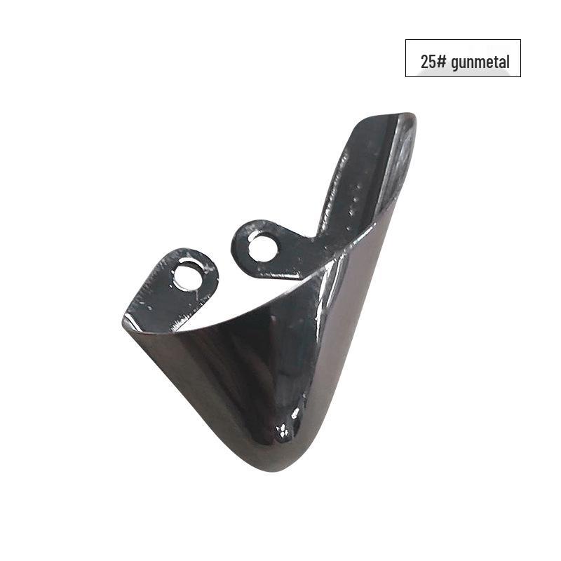 Women's Pointed Toe High Heel Protector - Leather Anti-Kick Decorative Cover with Metal Cap for Shoe Protection.